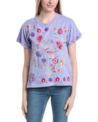 Johnny Was Gloria T-shirt In Purple