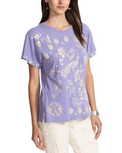 Johnny Was Gloria T-shirt In Purple
