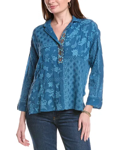 Johnny Was Glyn Blouse In Blue