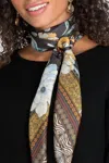 Johnny Was Golden Spring Scarf In Black In Black