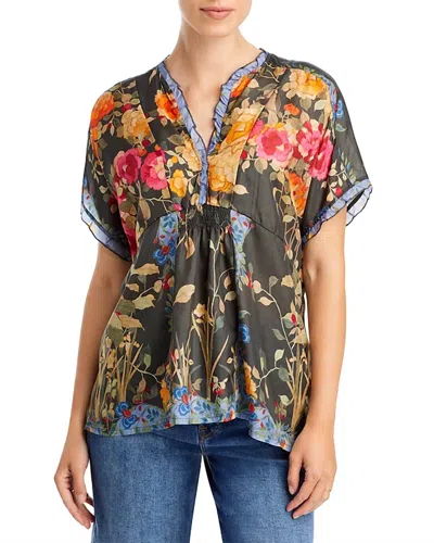 Johnny Was Graceful Galavant Blouse In Multi