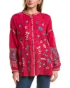 Johnny Was Gradi Blouse In Red