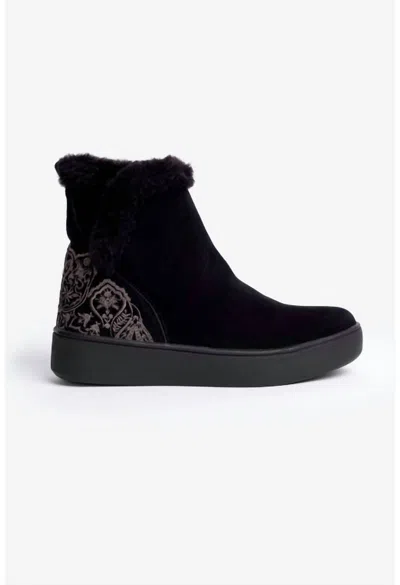 Johnny Was Gradi Embroidered Slip On Bootie In Black