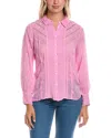 Johnny Was Haarlem Button-up Shirt In Pink