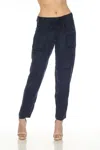 Johnny Was Hailey Belted Cargo Pants In Blue In Blue