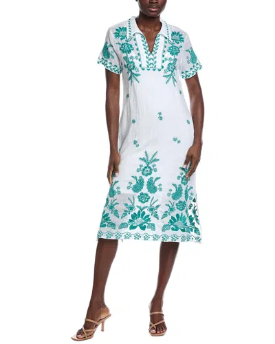 JOHNNY WAS JOHNNY WAS HENLEY COLLARED DRESS