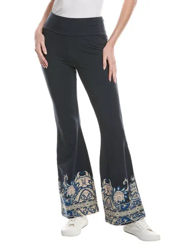 Johnny Was High Waist Flare Legging In Blue