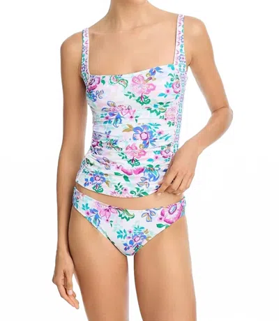 Johnny Was Hipster Bikini Bottom In White Melia In Multi