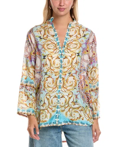 Johnny Was Indy Silk Tunic In Animal Print