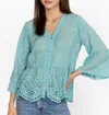 Johnny Was Ingrid Reveka Blouse In Marine-blue In Blue