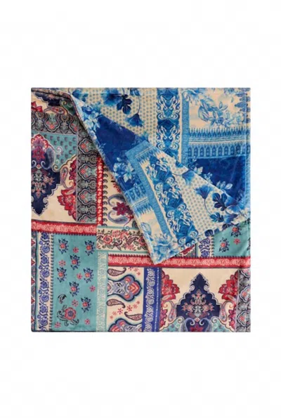 Johnny Was Ivo Laurel Canyon Cozy Blanket In Blue Multi