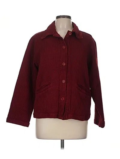 Pre-owned Johnny Was Jacket In Burgundy