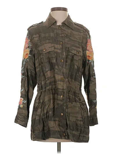 Pre-owned Johnny Was Jacket In Green
