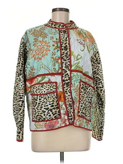Pre-owned Johnny Was Jacket In Green