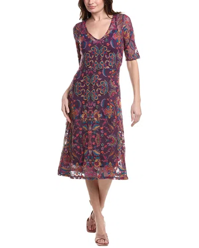 JOHNNY WAS JADE BY JOHNNY WAS SAYLER MESH MIDI DRESS