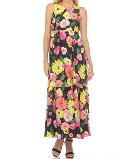 Johnny Was Jade Love Casia Tiered Maxi Dress In Multi Floral In Neutral