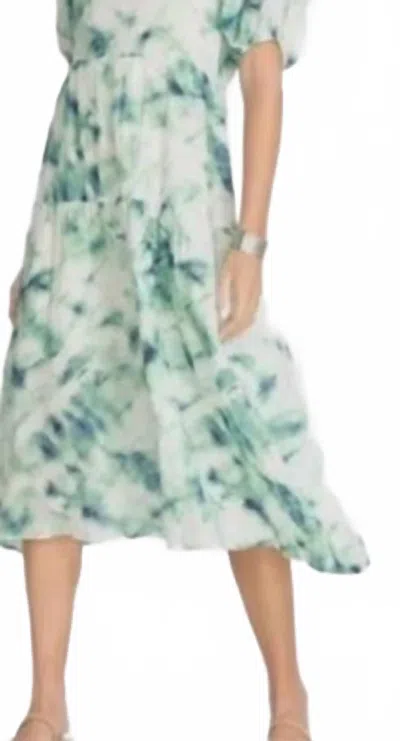 Johnny Was Jade Marble Puff Sleeve In Red