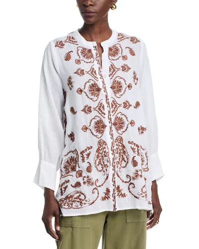 Johnny Was Jaden Voyager Tunic In White