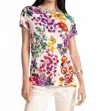 Johnny Was Jaine Favorite Relaxed Dolman Sleeve Tee In Evalon In Multi