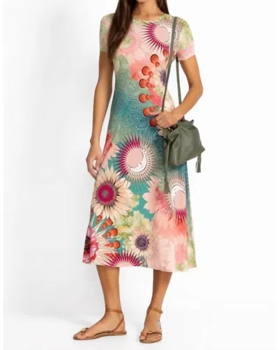 JOHNNY WAS JANIE FAVORITE CAP SLEEVE DRESS IN EMILY