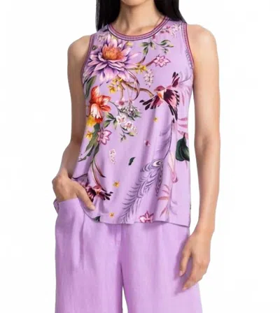Johnny Was Janie Favorite Crew Neck Swing Tank In Willah Lavender In Purple