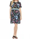 Johnny Was Janie Favorite Kehole Tiered Dress In Jumono Black In Multi