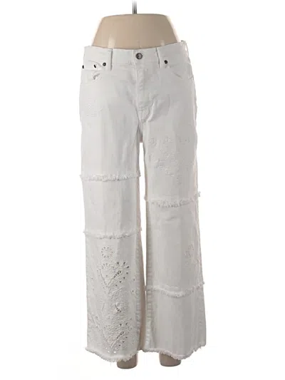 Pre-owned Johnny Was Jeans In White