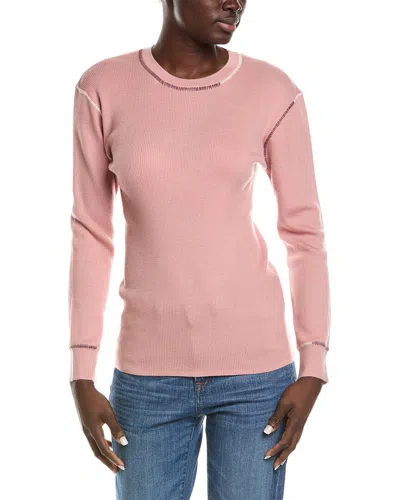 Johnny Was Jj Wool & Cashmere-blend Pullover In Pink