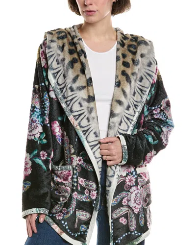 Johnny Was Joan Reversible Sherpa Jacket In Multi