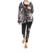 Johnny Was Joan Zip Hoodie Sherpa Jacket In Myna Scarf In Multi