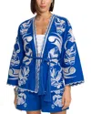 Johnny Was Jodie Linen-blend Easy Jacket