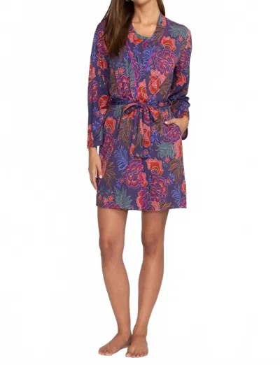 Johnny Was Jonesy Sleep Robe In Etta's Garden In Multi