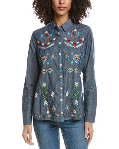 Johnny Was Josi Vintage Shirt In Multi