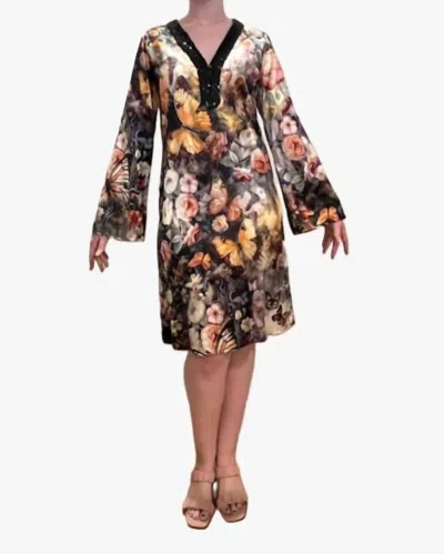 Johnny Was Judith Midi Dress In Teyros Scarf In Multi