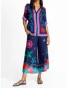 Johnny Was Julissa Cropped Easy Pant In Palomas Island In Blue
