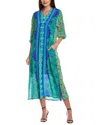 Johnny Was Kahinu Silk Maxi Dress In Multi