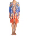 Johnny Was Kahlo Short Kimono Cover Up In Multi In Multi