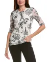 Johnny Was Kaia Mesh T-shirt In White