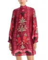 Johnny Was Kalova Printed Mock-neck Tunic Dress In Pink