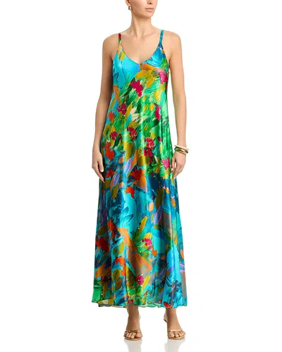 Johnny Was Kanako Silk Dress In Multi