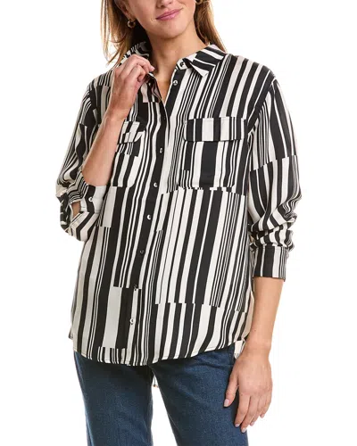 JOHNNY WAS KASSIE DOUBLE POCKET SILK SHIRT