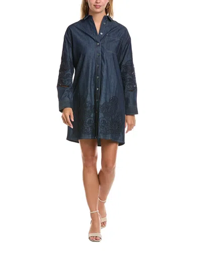 Johnny Was Katella Mini Dress In Blue