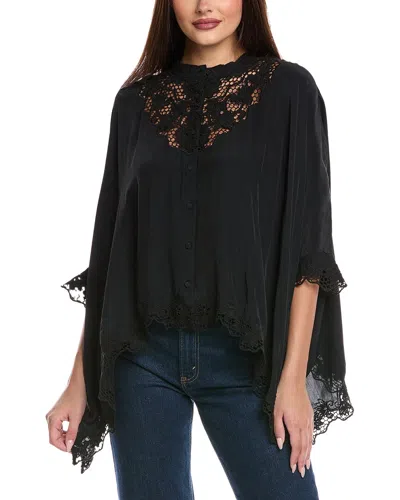 Johnny Was Katia Oversized Blouse In Black