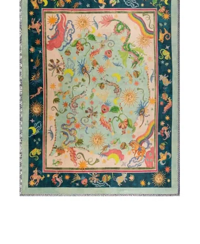 Johnny Was Kayla Travel Blanket In Multi In Green