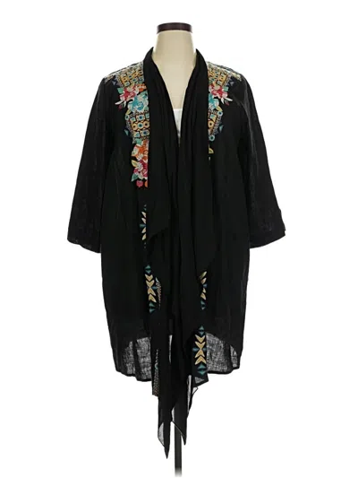 Pre-owned Johnny Was Kimono In Black