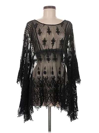 Pre-owned Johnny Was Kimono In Black