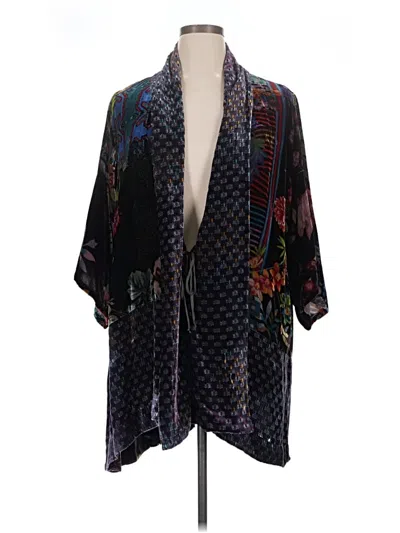 Pre-owned Johnny Was Kimono In Black