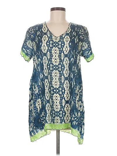 Pre-owned Johnny Was Kimono In Blue