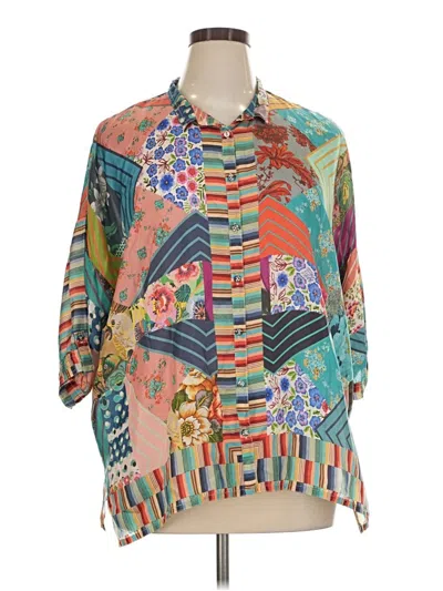 Pre-owned Johnny Was Kimono In Orange
