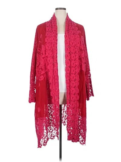 Pre-owned Johnny Was Kimono In Red